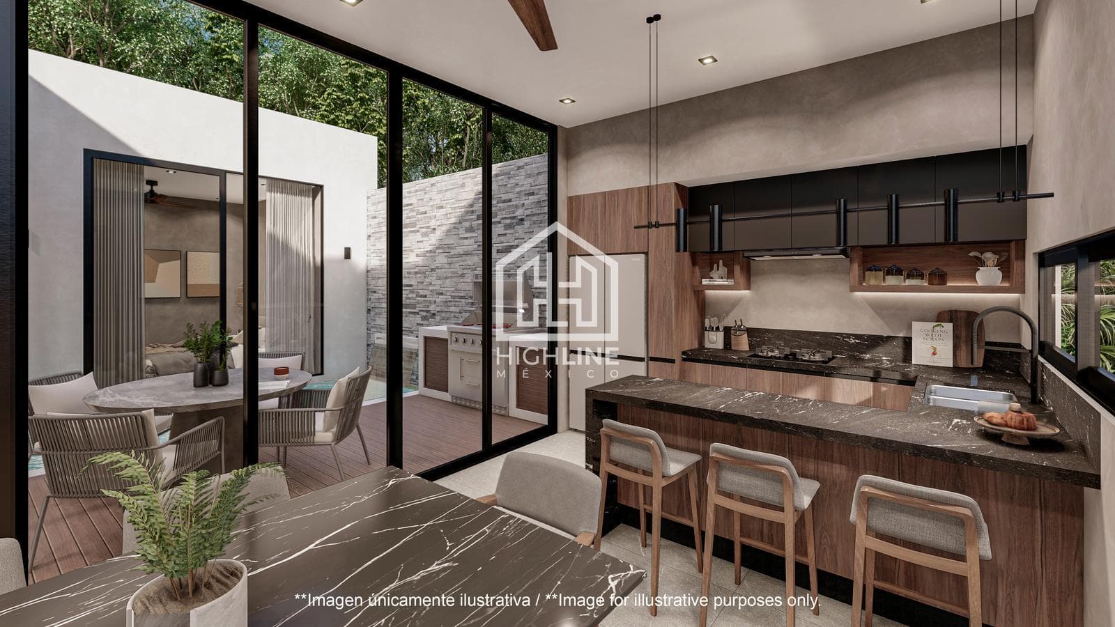 House in Tulum, FOR SALE, 3 bedrooms, with access to a golf course