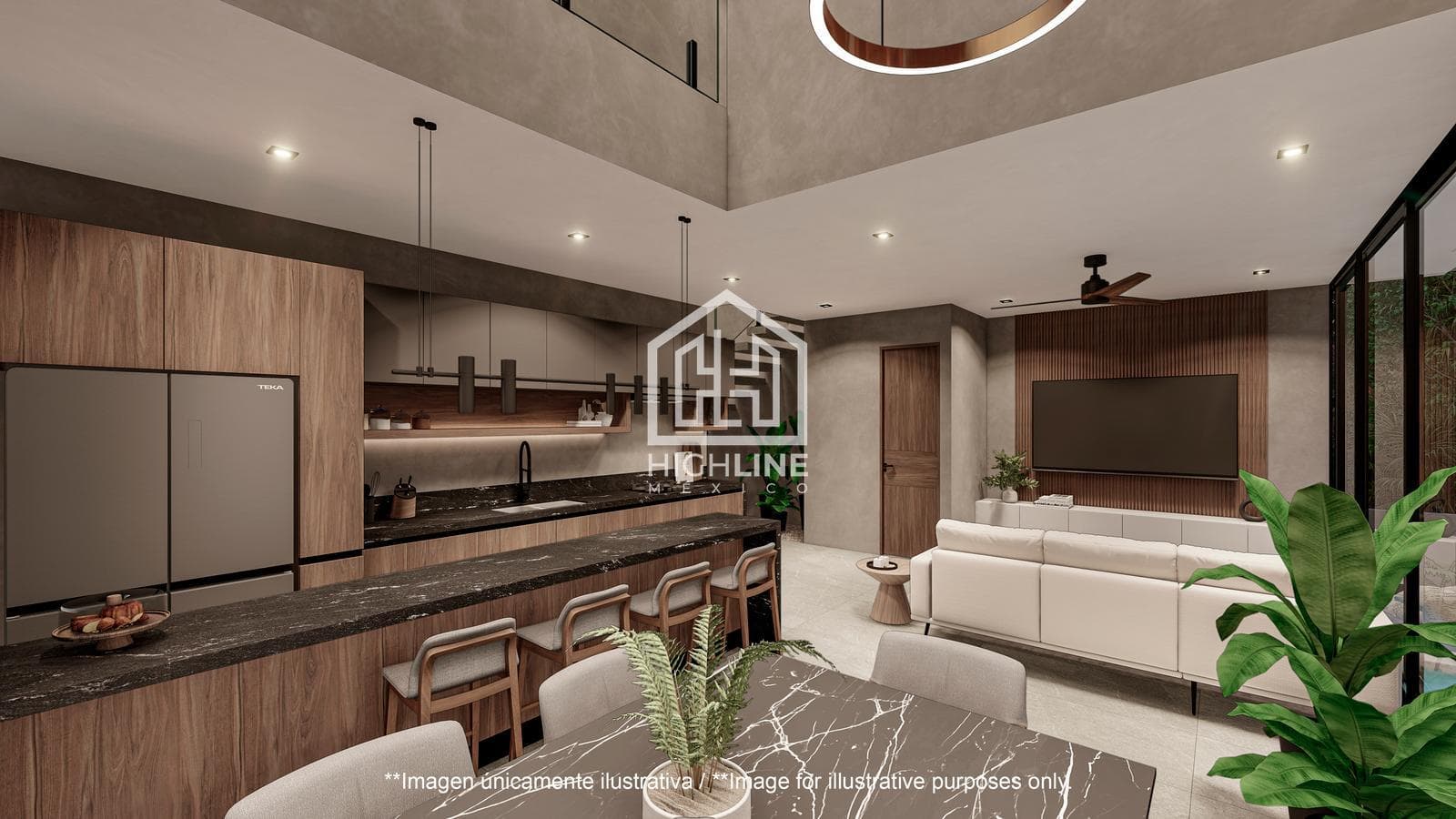 House in Tulum, for sale, with 3 bedrooms and access to a golf course