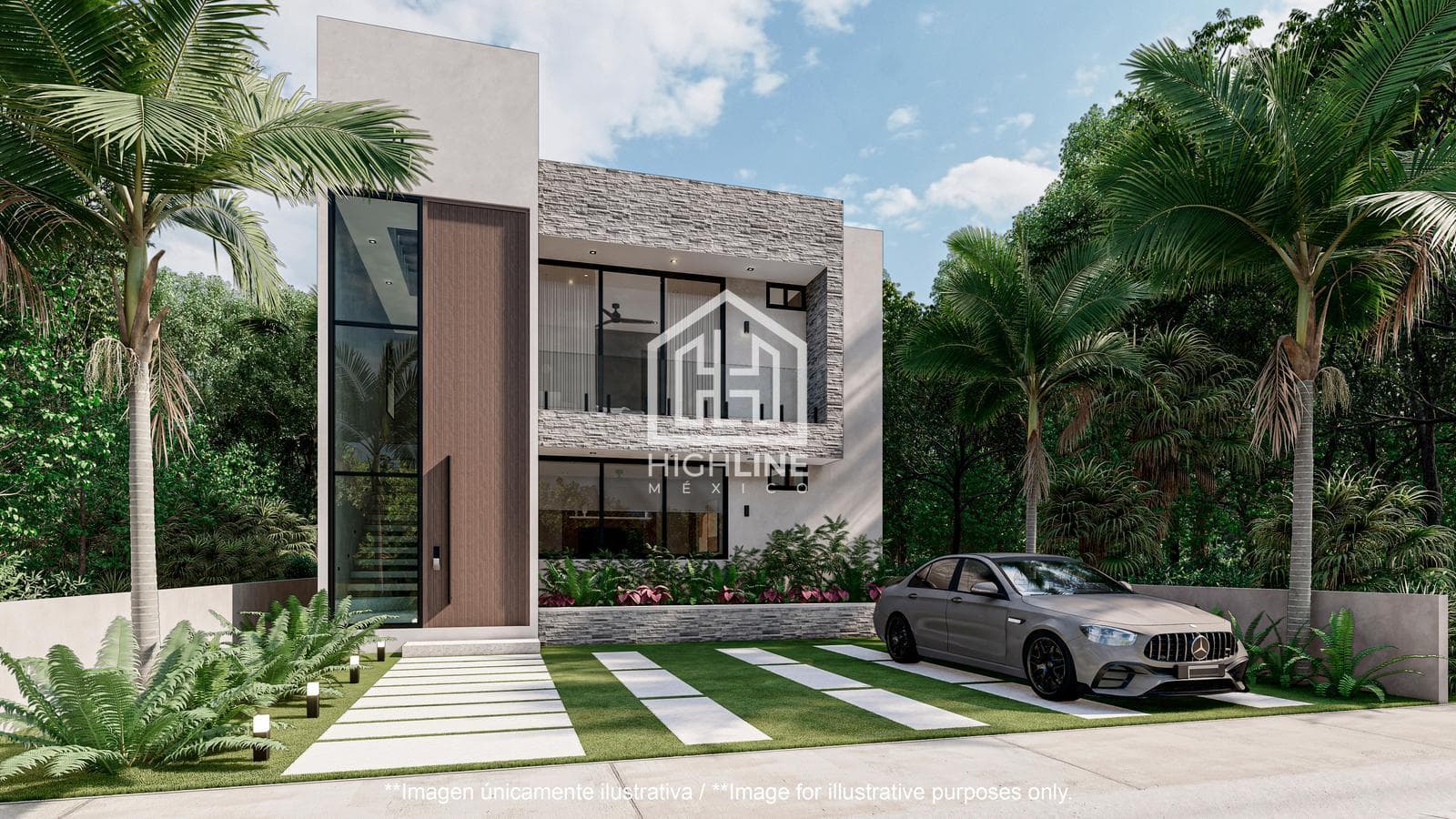 House in Tulum, for sale, with 3 bedrooms and access to a golf course