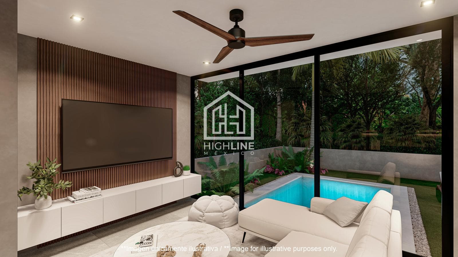House in Tulum, for sale, with 3 bedrooms and access to a golf course