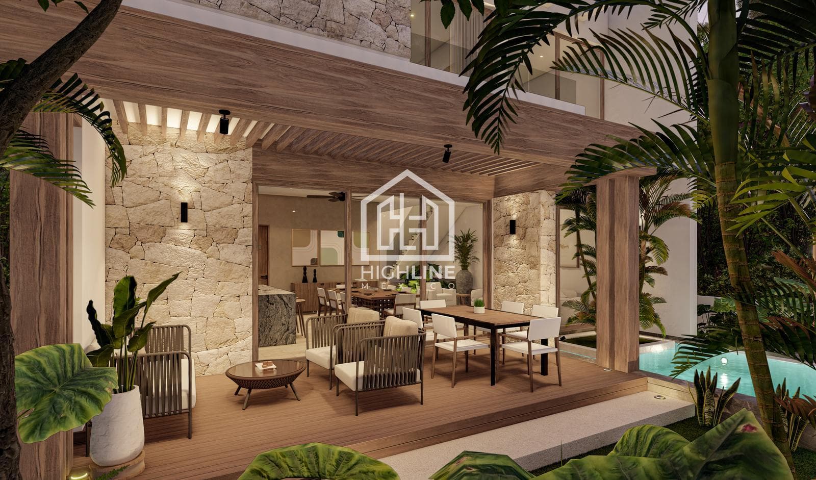 House for SALE in Tulum, 3 bedrooms, with access to a golf course
