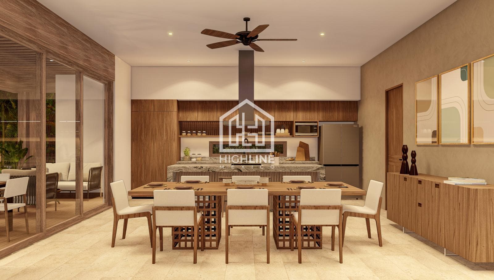 House for SALE in Tulum, 3 bedrooms, with access to a golf course