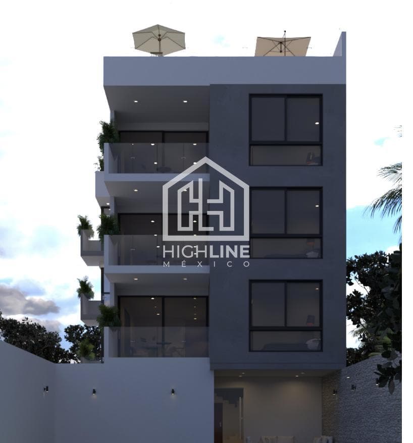 FOR SALE: 2-BEDROOM APARTMENT IN PLAYA DEL CARMEN WITH POOL, GYM, ROI, CRYPTO