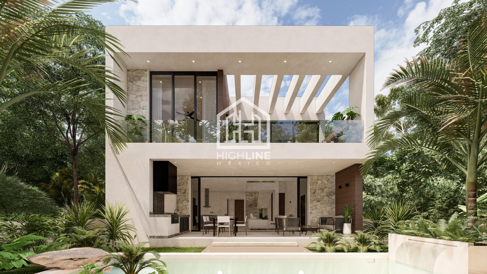 House for SALE in Tulum, 3 bedrooms, pool, golf course access, exclusive neighborhood