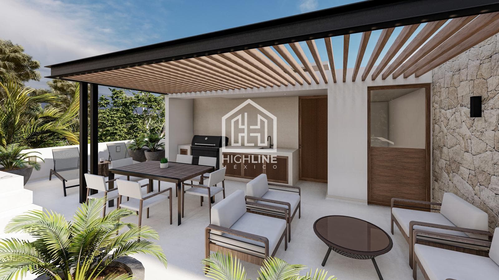 House for SALE in Tulum, 3 bedrooms, pool, golf course access, exclusive neighborhood