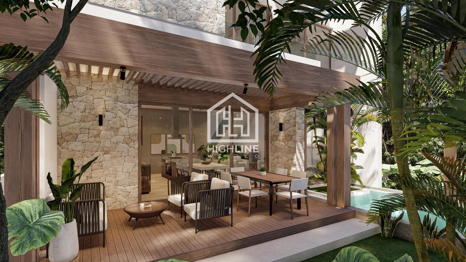 House for SALE in Tulum, 3 bedrooms, pool, golf course access, exclusive neighborhood