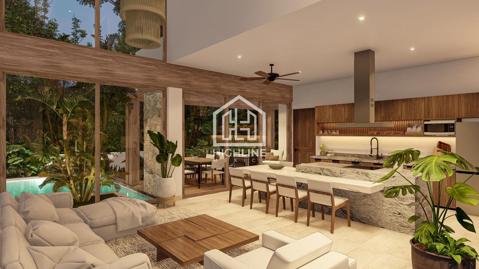 House for SALE in Tulum, 3 bedrooms, pool, golf course access, exclusive neighborhood