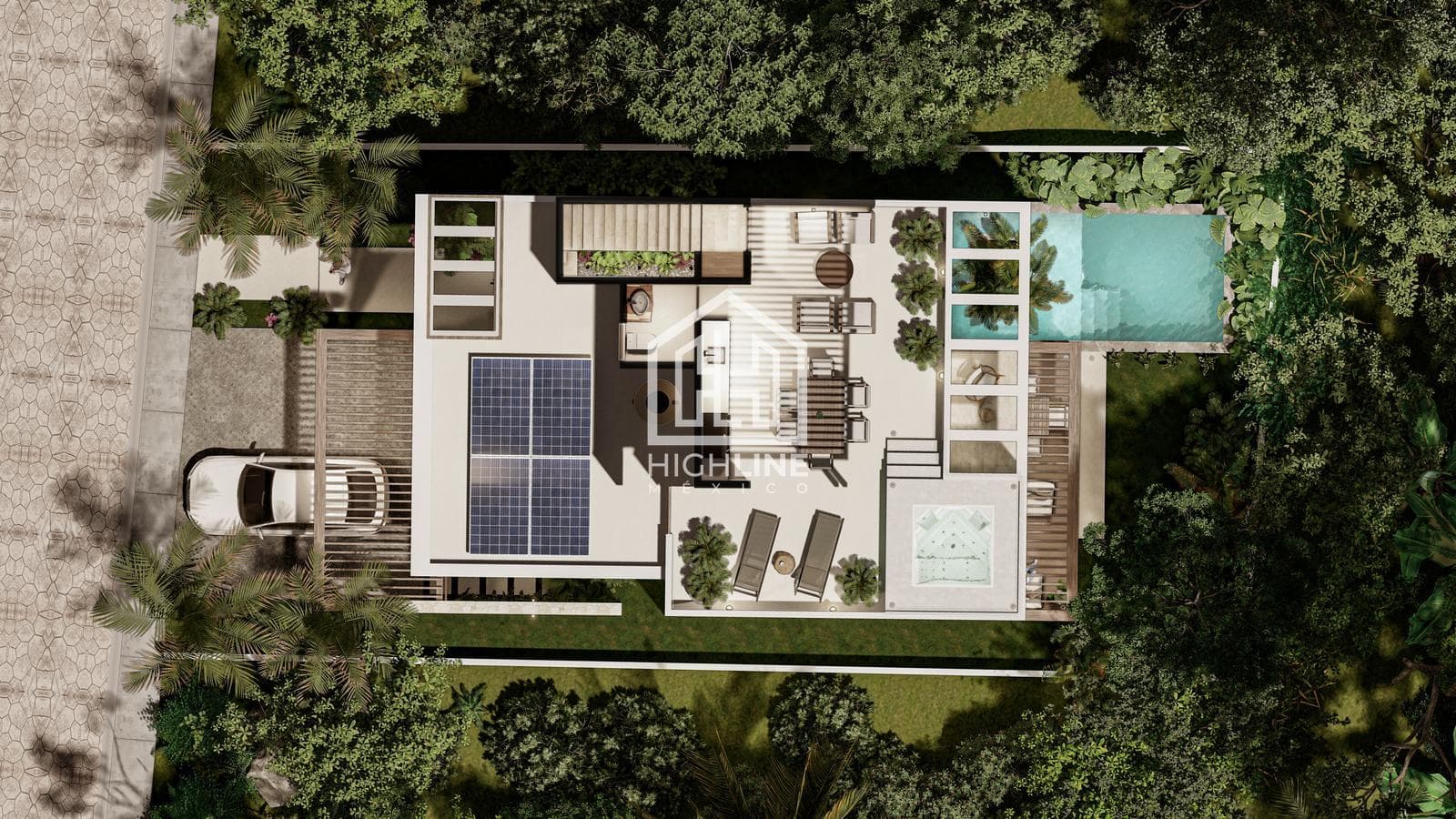 House for SALE in Tulum, 3 bedrooms, pool, golf course access, exclusive neighborhood