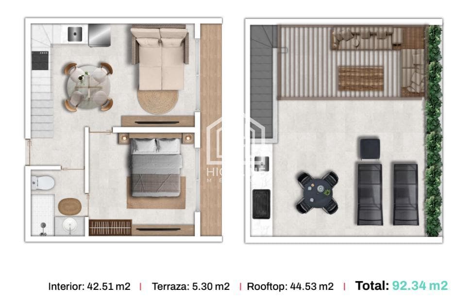 1-BEDROOM APARTMENT PH LIVING ROOM / OCEAN VIEW / PRE-SALE / DIVING / CAPITAL GAINS / ROI.