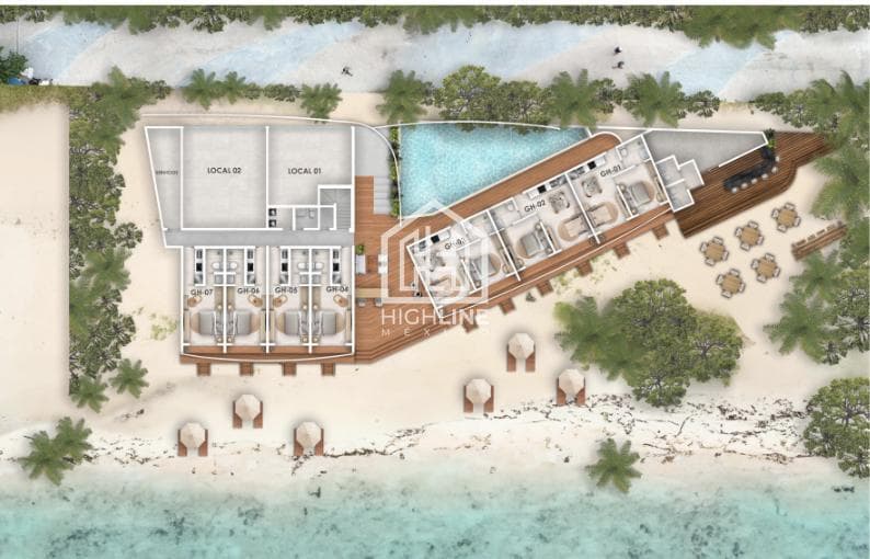 1-BEDROOM STUDIO APARTMENT / VIEW OF THE MALECON / PRE-SALE / SCUBA DIVING / CAPITAL GAINS / ROI.