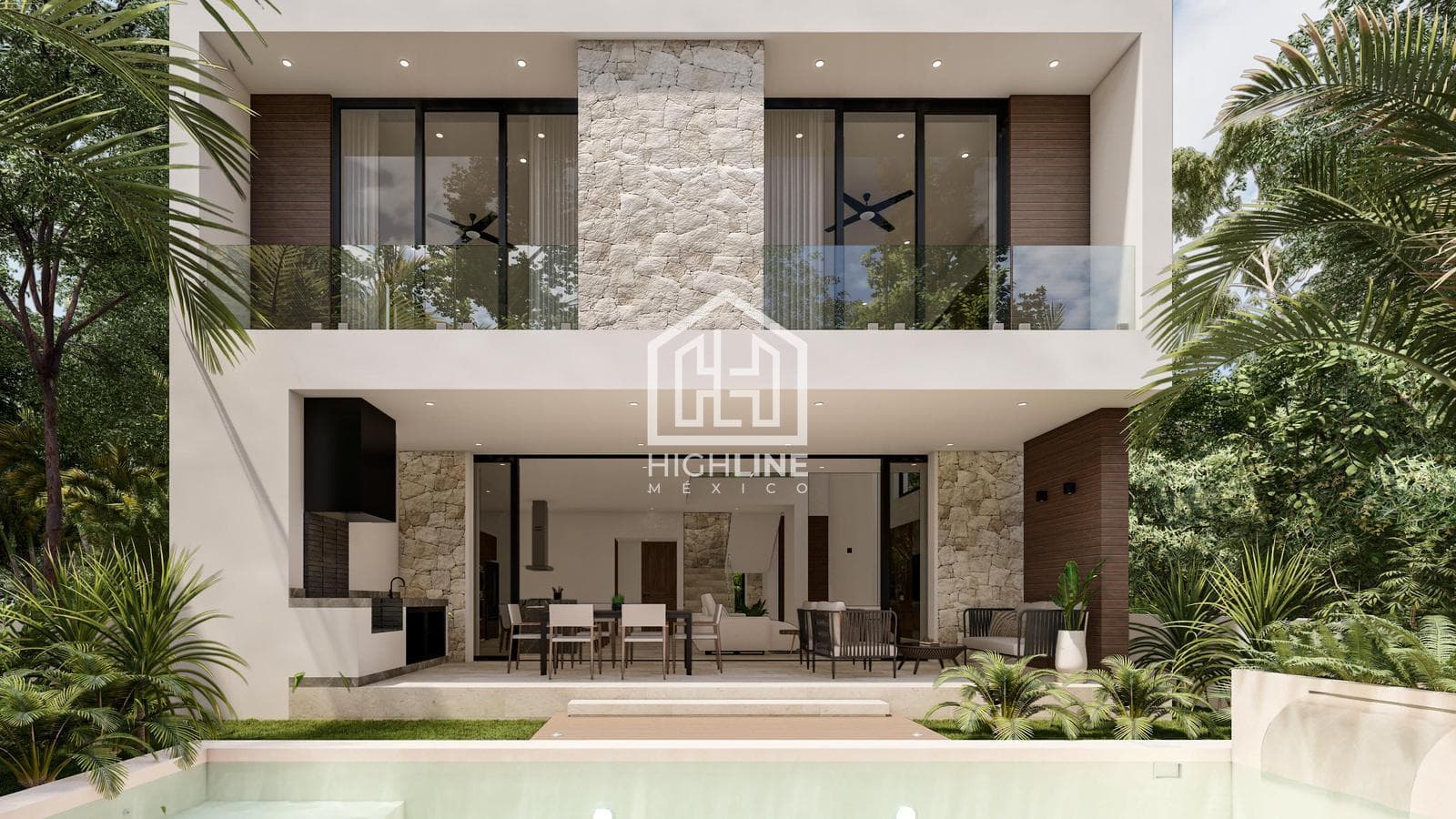 House for SALE in Tulum, 3 bedrooms, pool, golf course access, exclusive neighborhood
