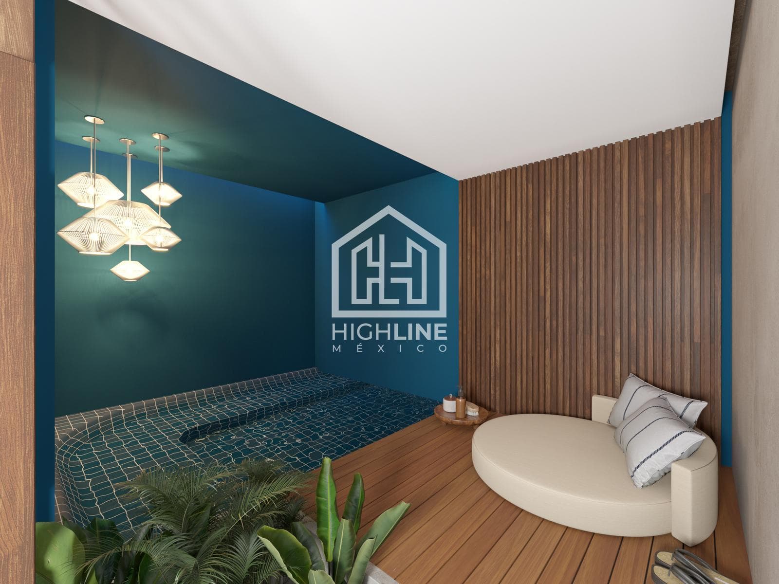 2-bedroom apartment for sale in Playa del Carmen with luxury finishes, a pool, and a gym