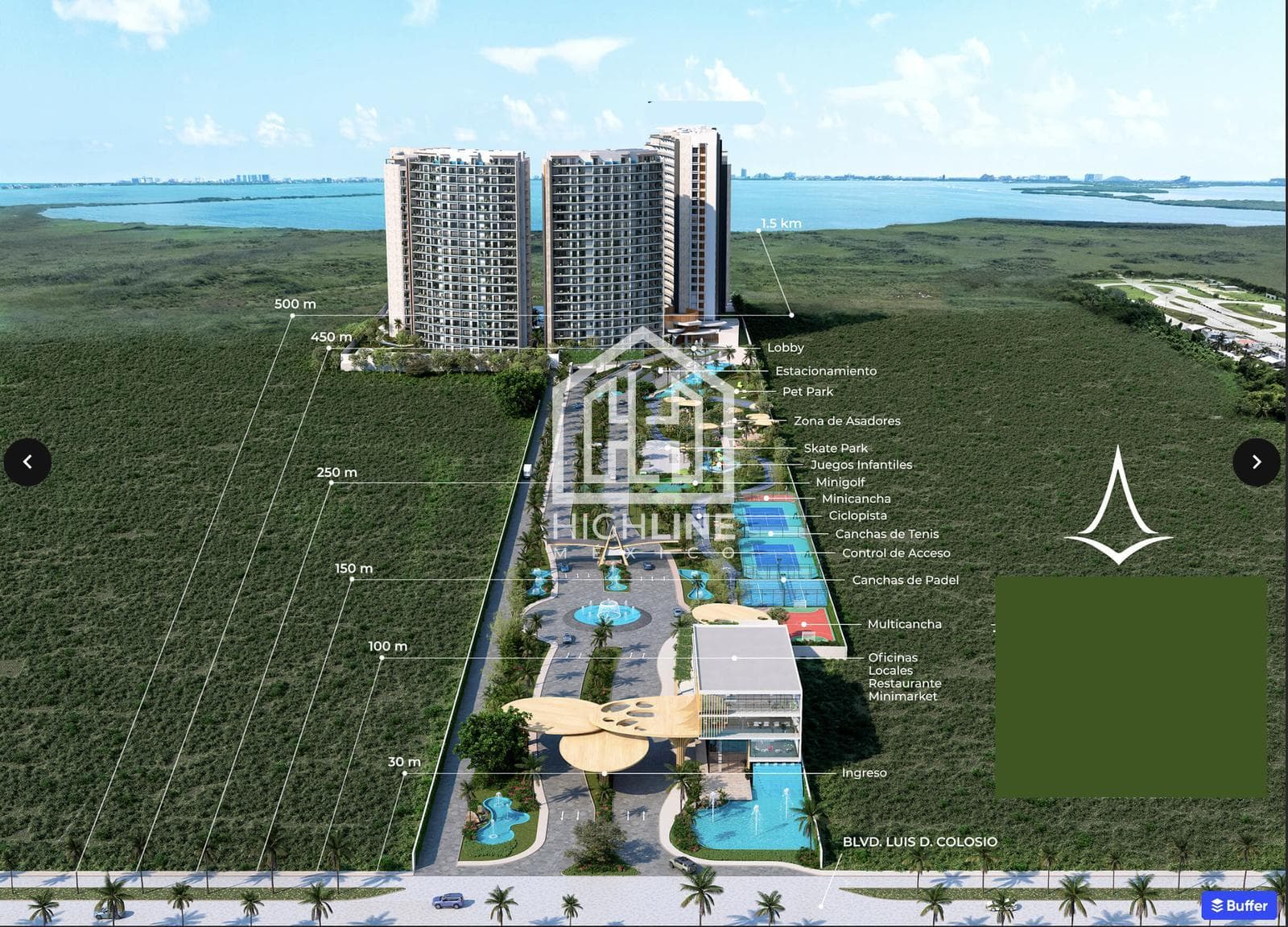 APARTMENT FOR SALE IN CANCUN: 2 BEDROOMS, POOL, PET-FRIENDLY, GYM, ROI