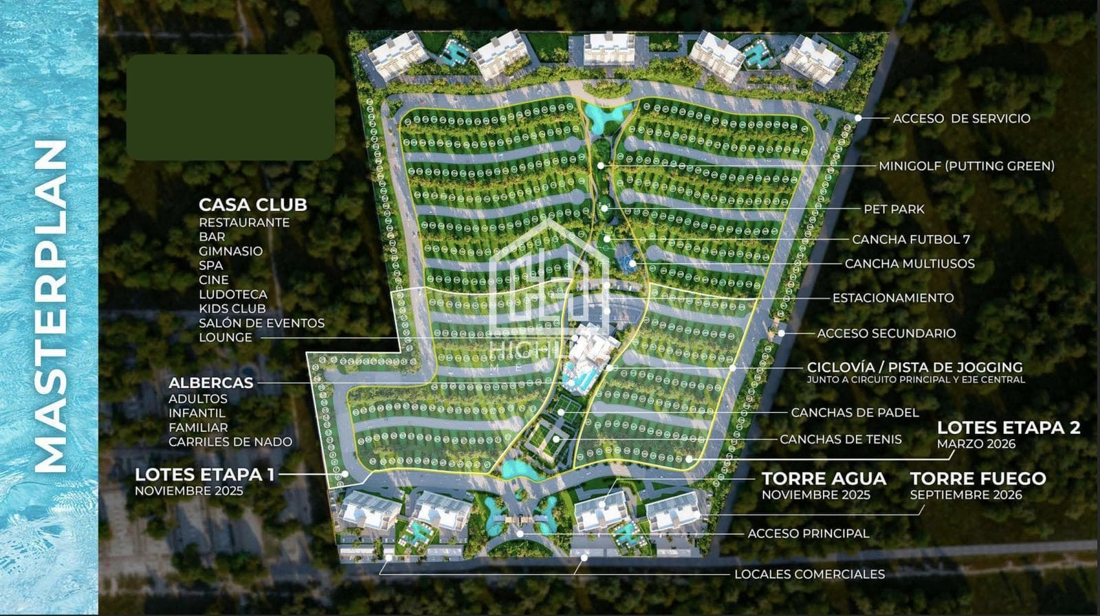 LAND FOR SALE IN PLAYA DEL CARMEN WITH SWIMMING POOL, CLUBHOUSE, GYM, YOGA, AND CRYPTO