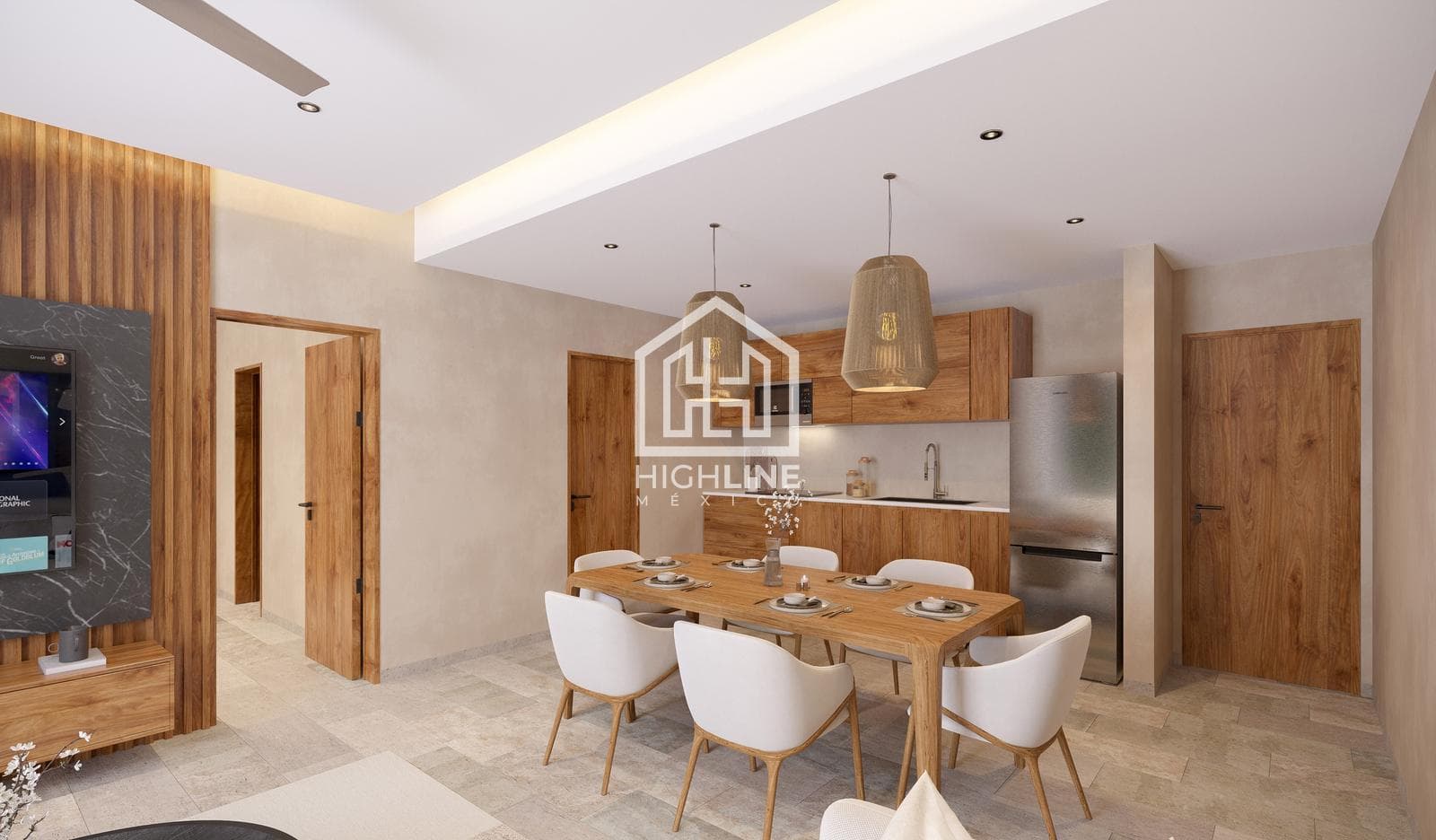 APARTMENT FOR SALE IN PUERTO MORELOS: 2 BEDROOMS WITH A POOL, 24/7 SECURITY, AND CLOSED-CIRCUIT CAMERAS.