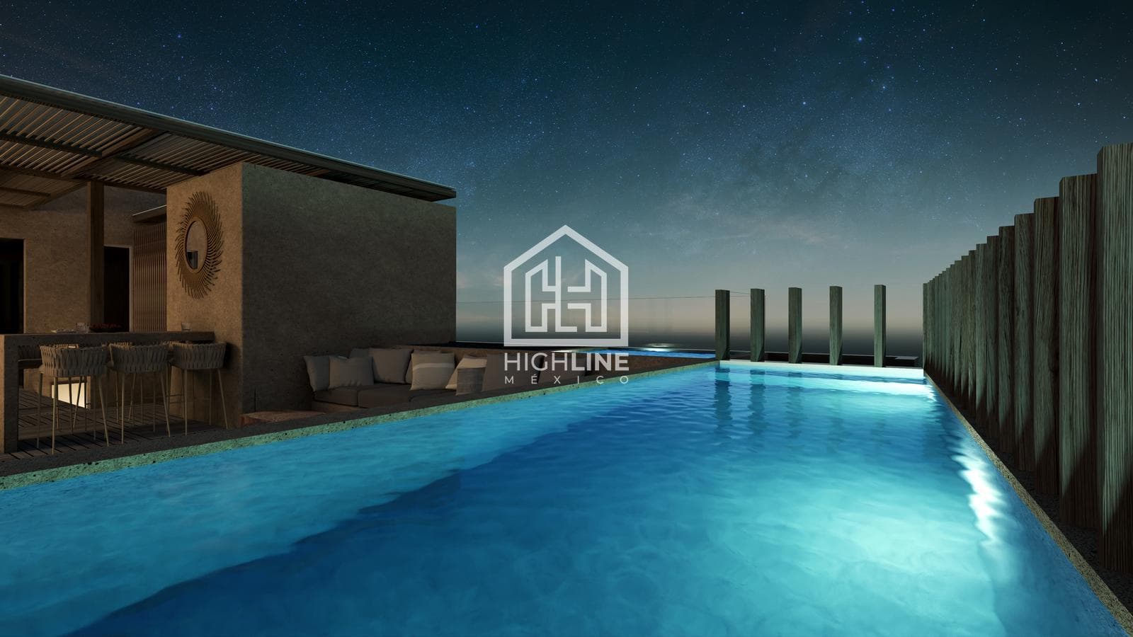 APARTMENT FOR SALE IN TULUM: 2 BEDROOMS, LIVING/DINING ROOM WITH TERRACE AND JACUZZI.