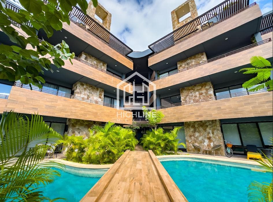 2-bedroom apartment for sale in Aldea Zama, with a pool and gym, suitable for living in or renting out