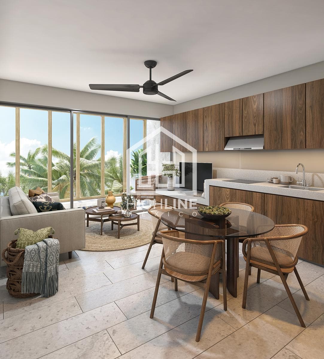Pre-sale: 2-bedroom apartment in Tulum, Aldea Zama