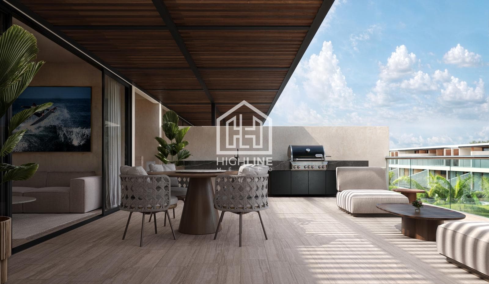 2-Bedroom Penthouse with Garden, Double-Height Ceilings, and Terrace—Resort-Style—For Sale