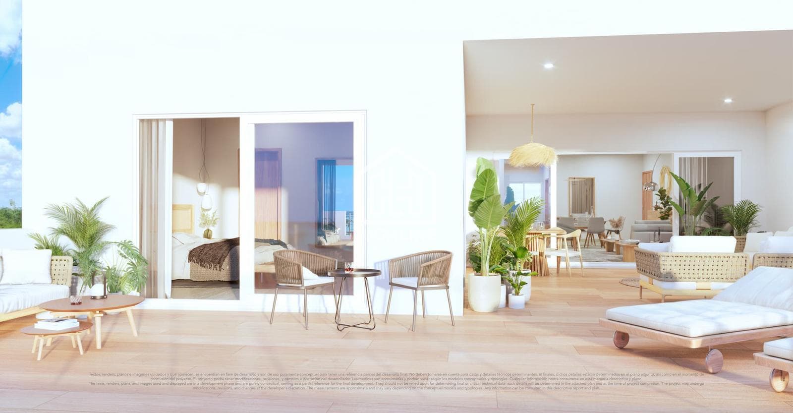 TWO-BEDROOM APARTMENT FOR SALE IN CANCUN, 10 MINUTES FROM THE HOTEL ZONE