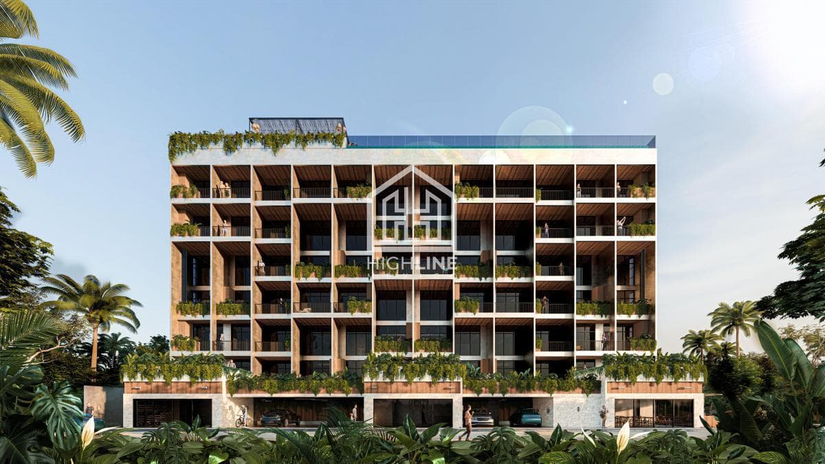 Loft for sale in Cancún, fully equipped with a pool, gym, and paddle tennis court