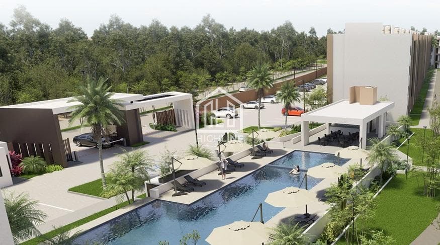 Two-bedroom apartment in Cancún on Avenida Huayacán with premium amenities