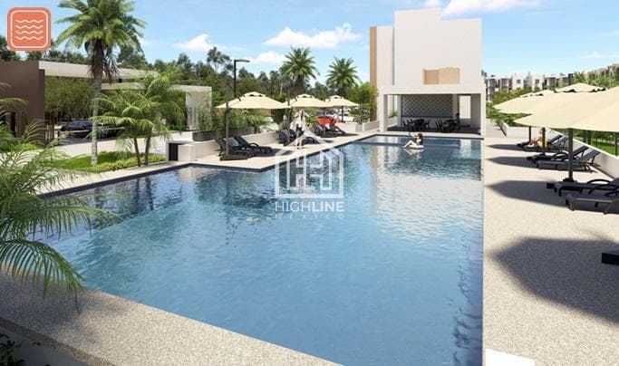Two-bedroom apartment in Cancún on Avenida Huayacán with premium amenities