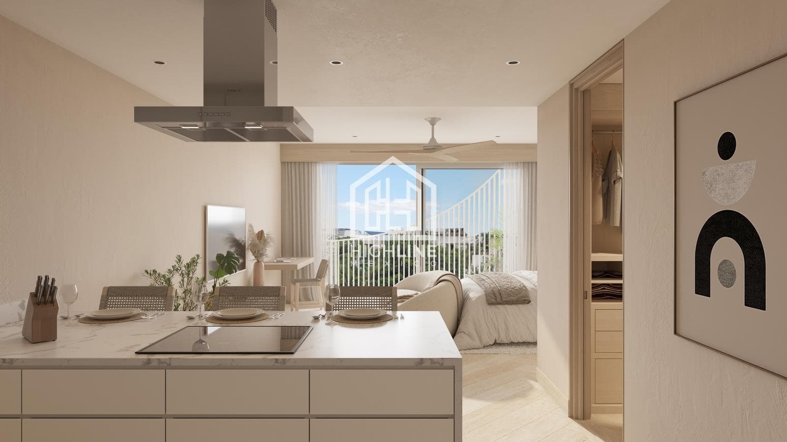 2-BEDROOM APARTMENT | PLAYA DEL CARMEN | JUST MINUTES FROM THE BEACH | WITH PANORAMIC ELEVATOR