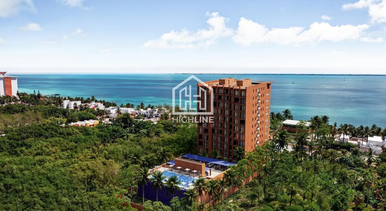 Beachfront 3-bedroom apartment for sale with a private beach club