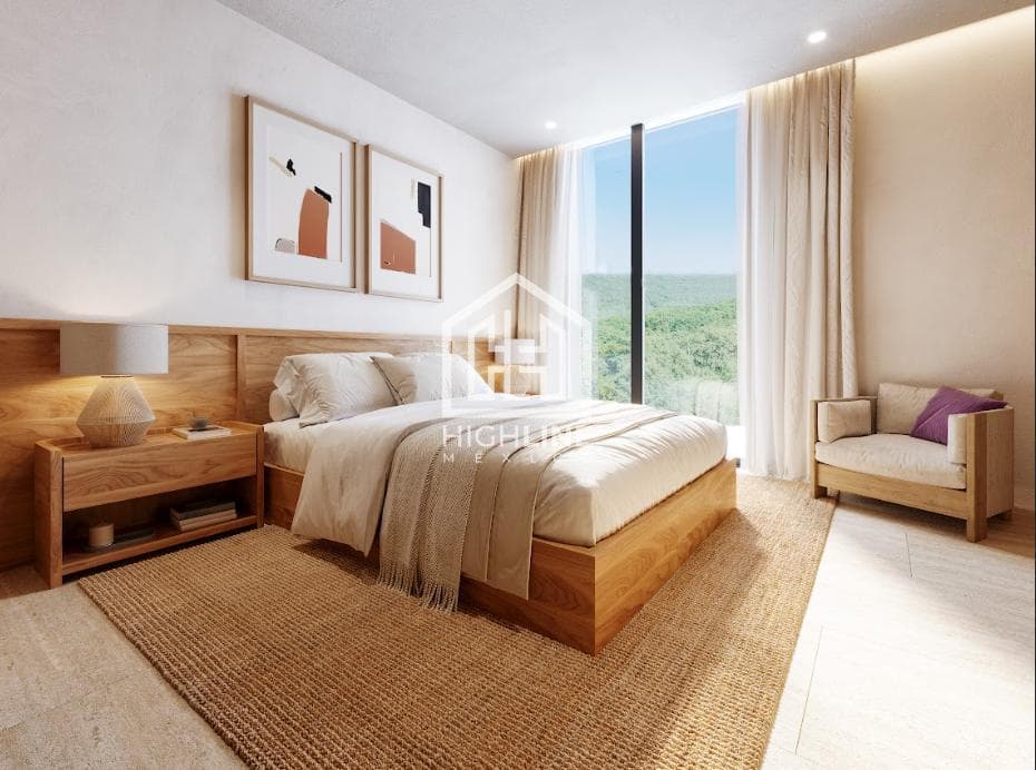 Beachfront 3-bedroom apartment for sale with a private beach club