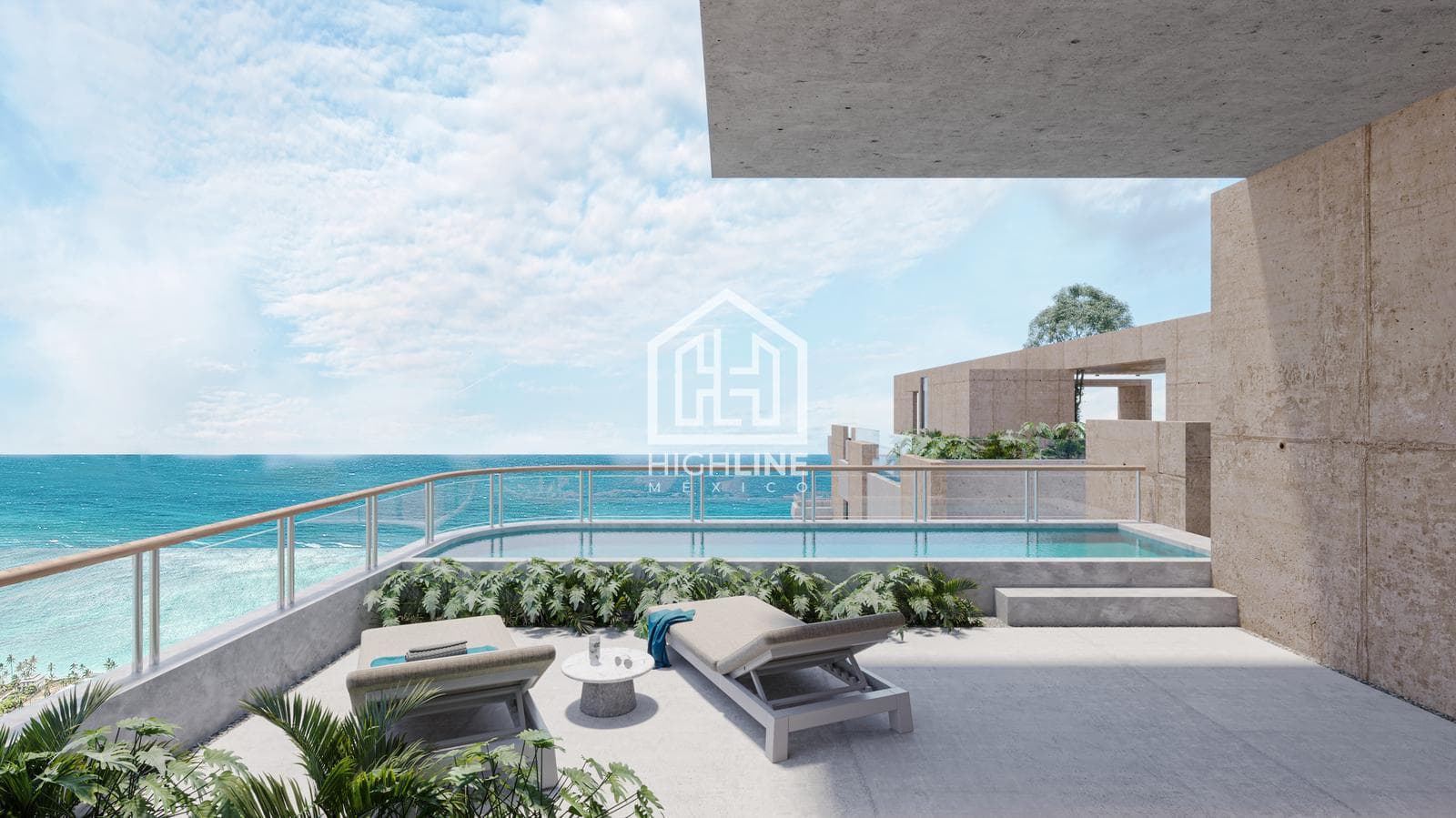 Departamento frente al mar en venta 136m | 2 recámaras | Puerto Morelos