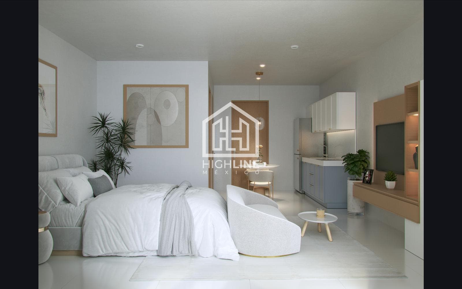 Apartment for sale in Puerto Morelos: 2 bedrooms / ocean view