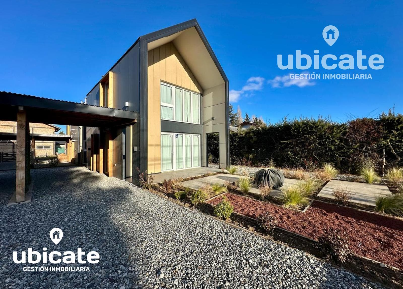 Brand-new, fully furnished house in Dina Huapi, 200 m from the lake