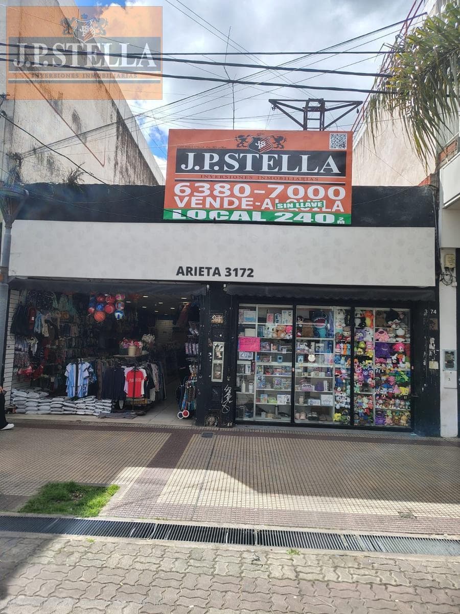 Local Comercial S/ Peatonal Arieta 240 m² Cub. IDEAL INVERSOR - S.Justo (Ctro)