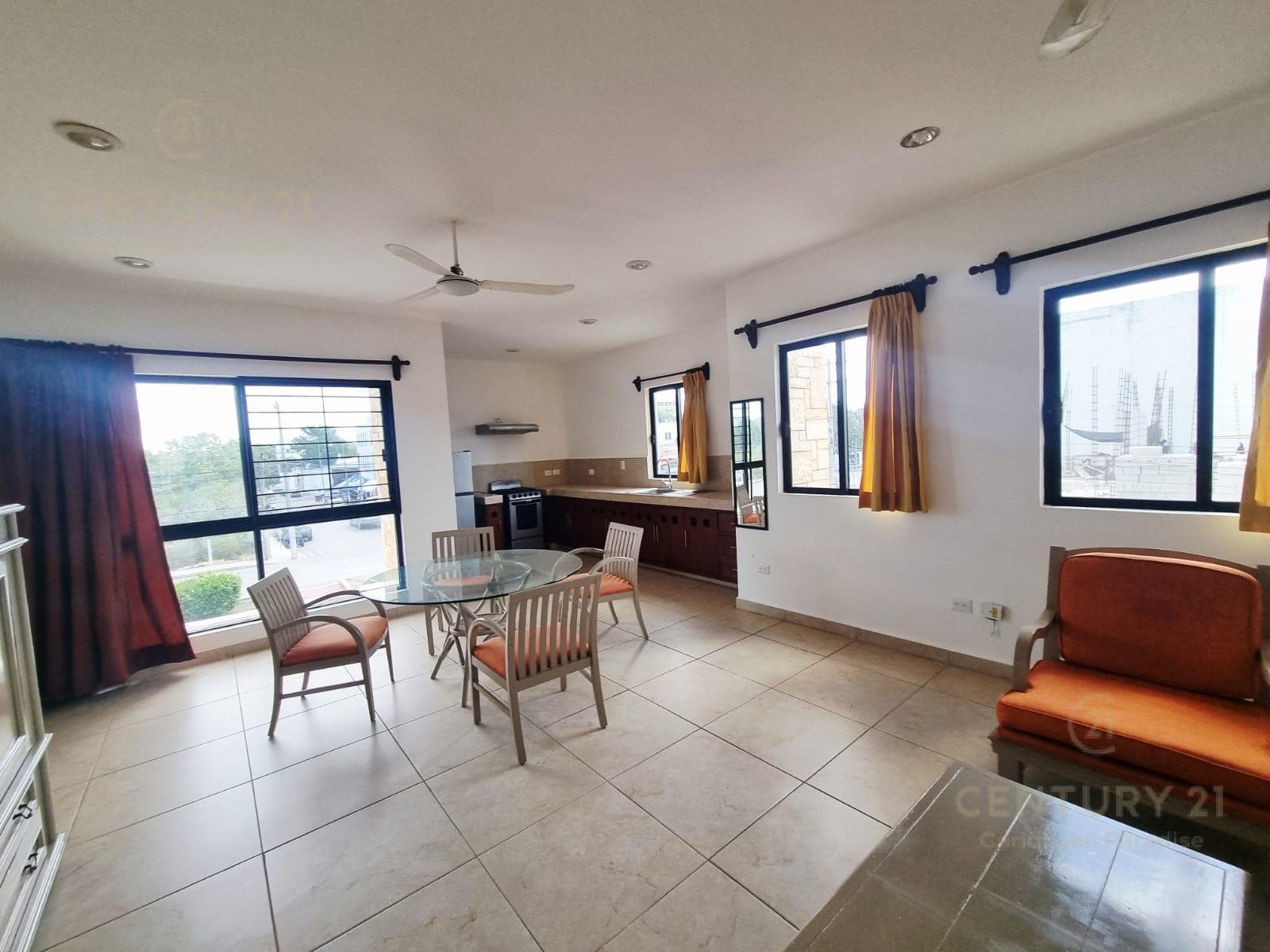 Furnished 1-bedroom apartment for rent, Av. Constituyentes, Playa del Carmen P3705