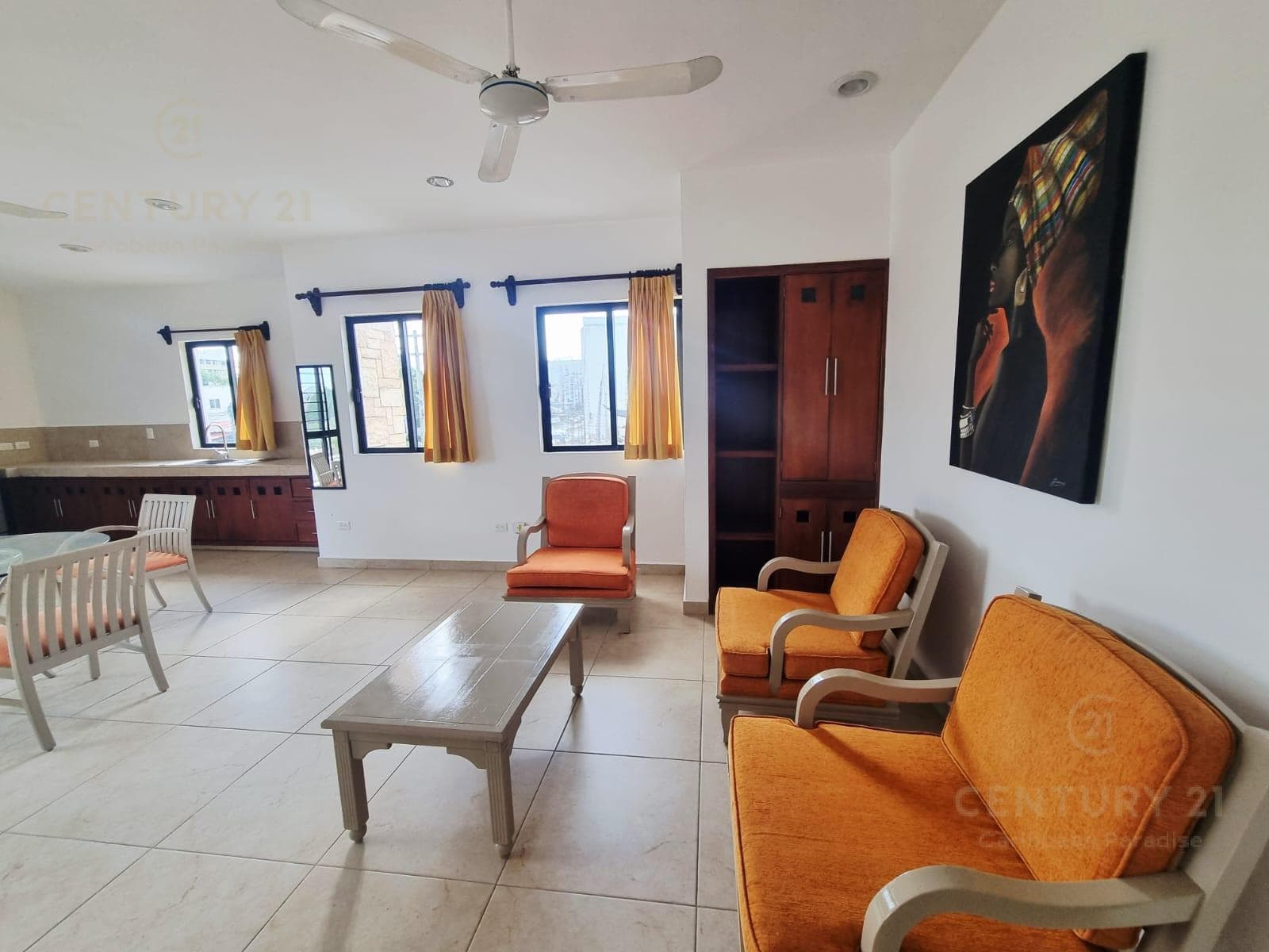 Furnished 1-bedroom apartment for rent, Av. Constituyentes, Playa del Carmen P3705