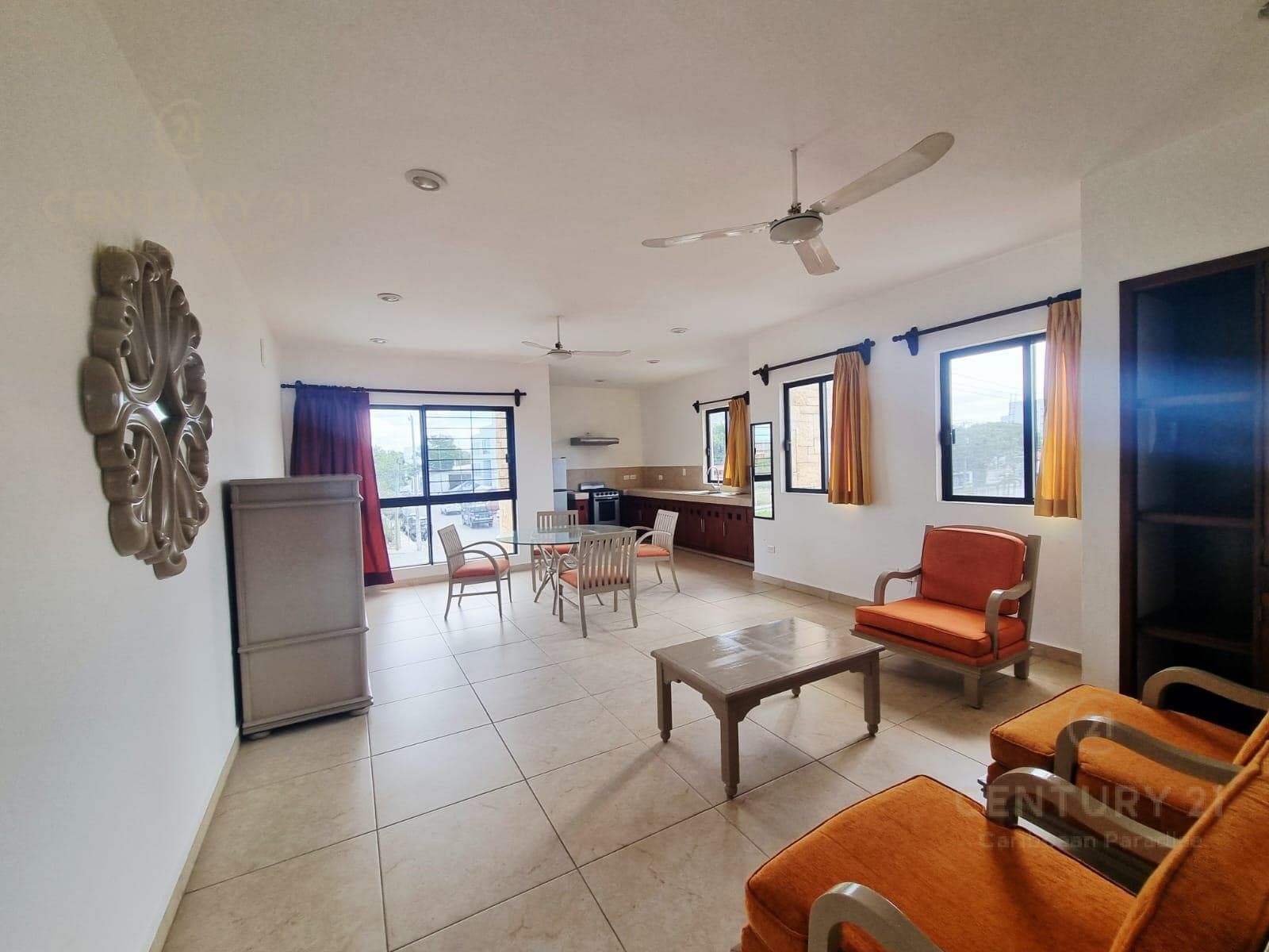 Furnished 1-bedroom apartment for rent, Av. Constituyentes, Playa del Carmen P3705