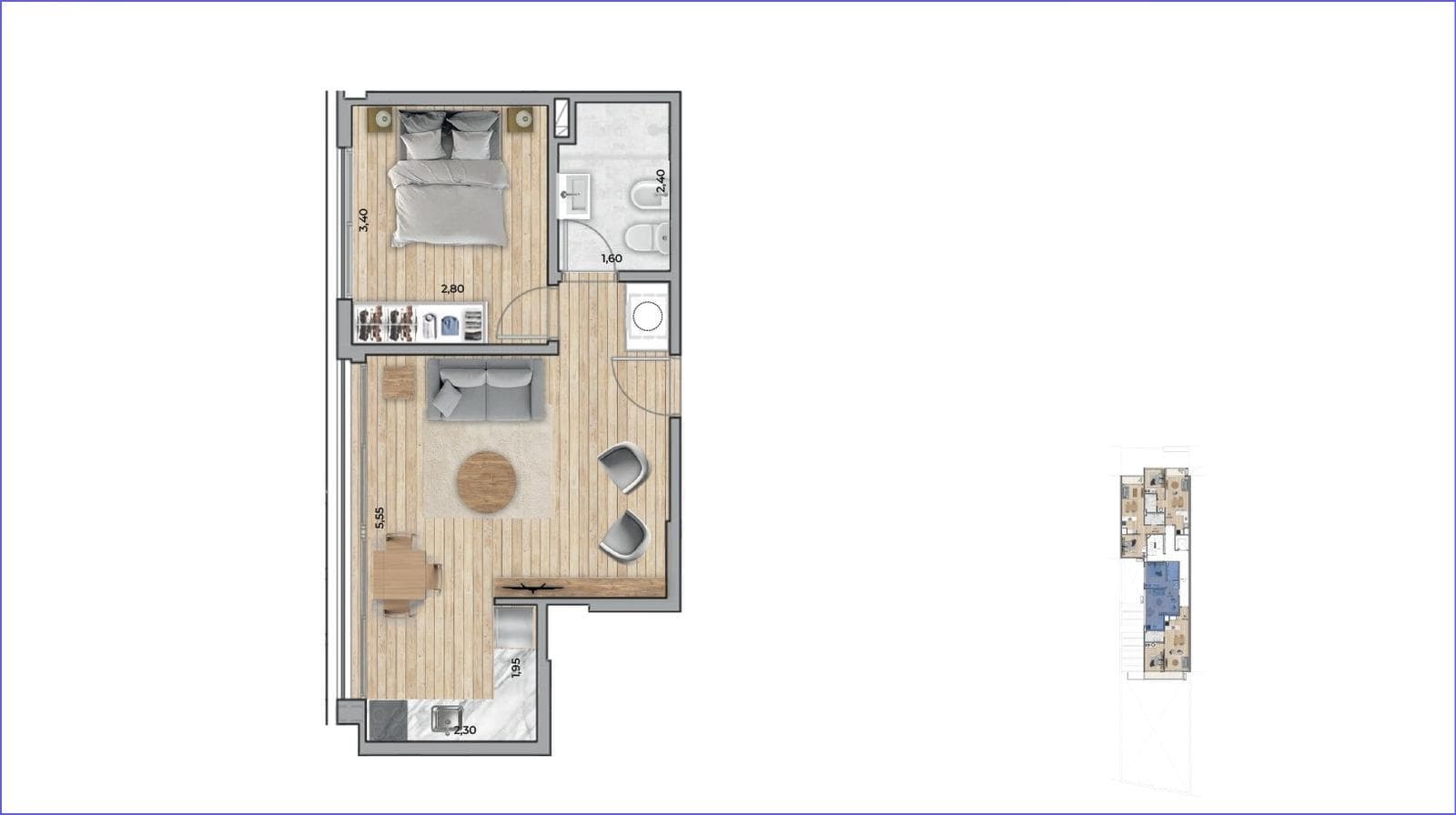 One-Bedroom Apartment for Sale in Punta Carretas - 703