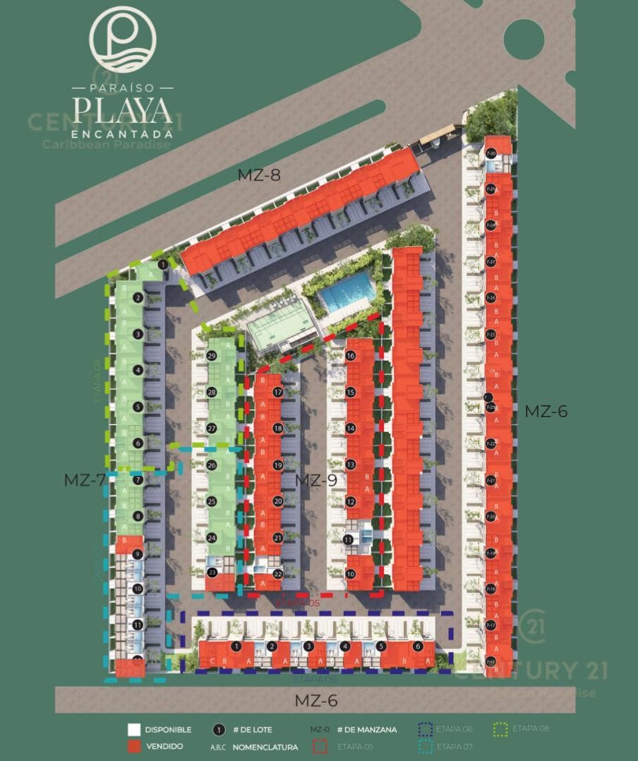 3-Bedroom House with Rooftop in Playa del Carmen P3940