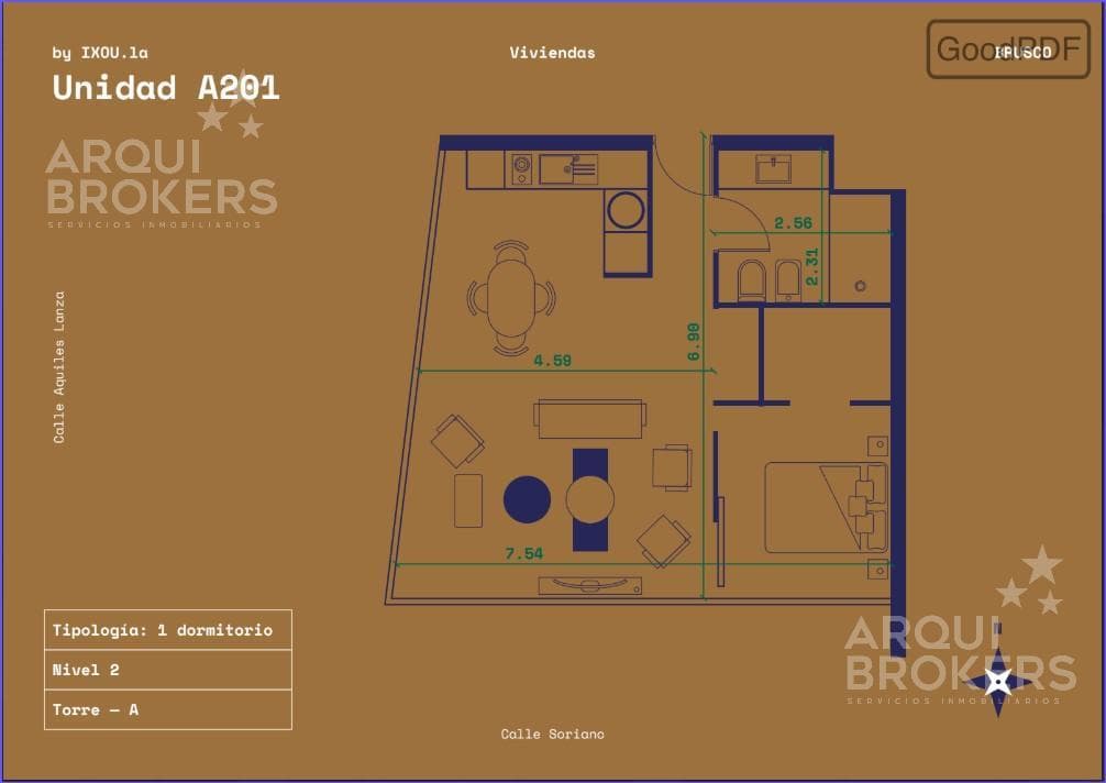 1-Bedroom Apartment for Sale in Centro - 201A