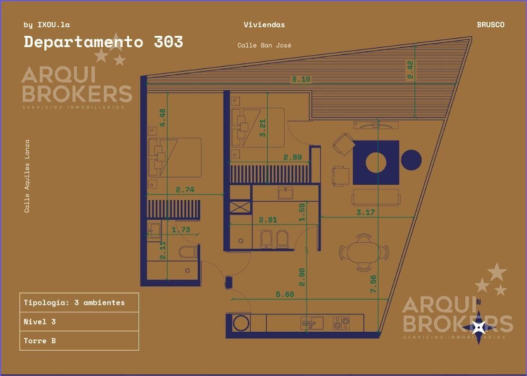 2-Bedroom Apartment for Sale in Downtown - 303B