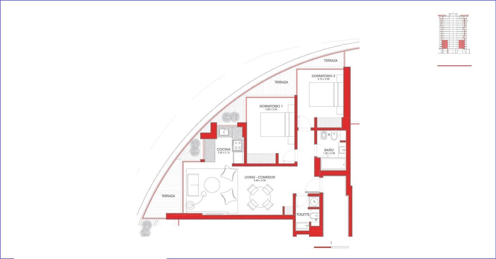 Two-Bedroom Apartment for Sale in Roosevelt Park - 302