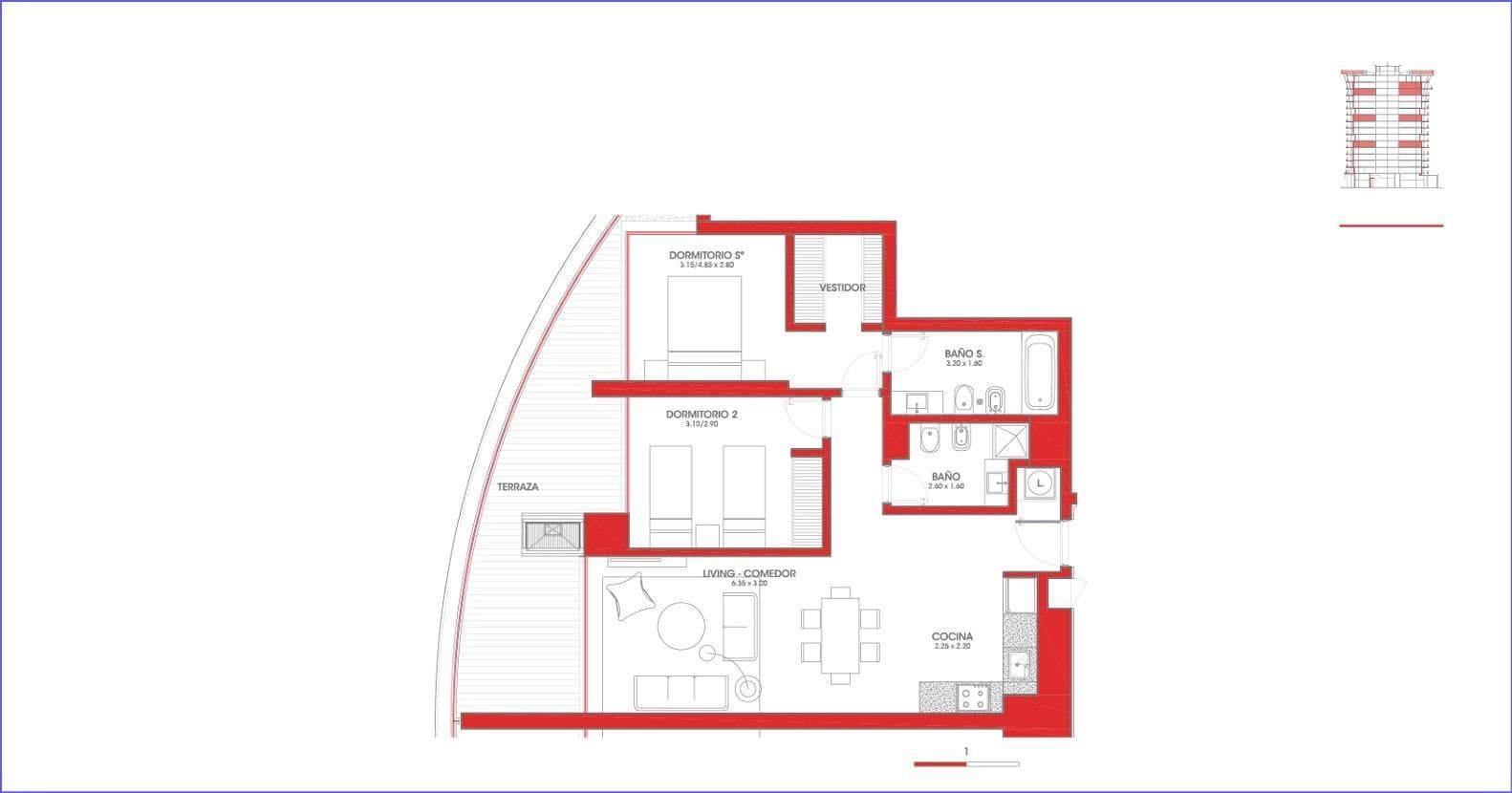 Two-Bedroom Apartment for Sale in Roosevelt Park - 501