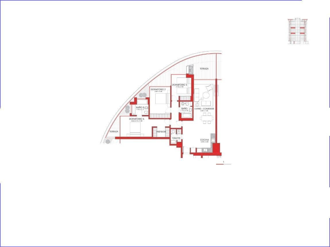 Three-Bedroom Apartment for Sale in Roosevelt Park - 1002
