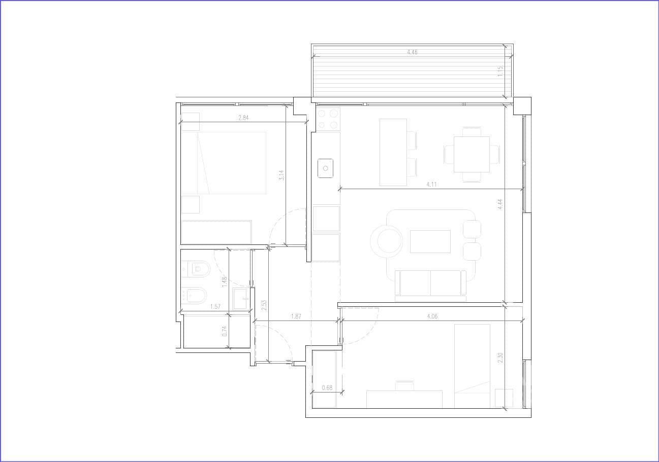 Two-Bedroom Apartment for Sale in La Blanqueada - 1402