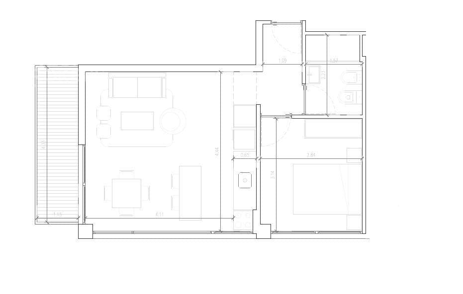 One-Bedroom Apartment for Sale in La Blanqueada-1408