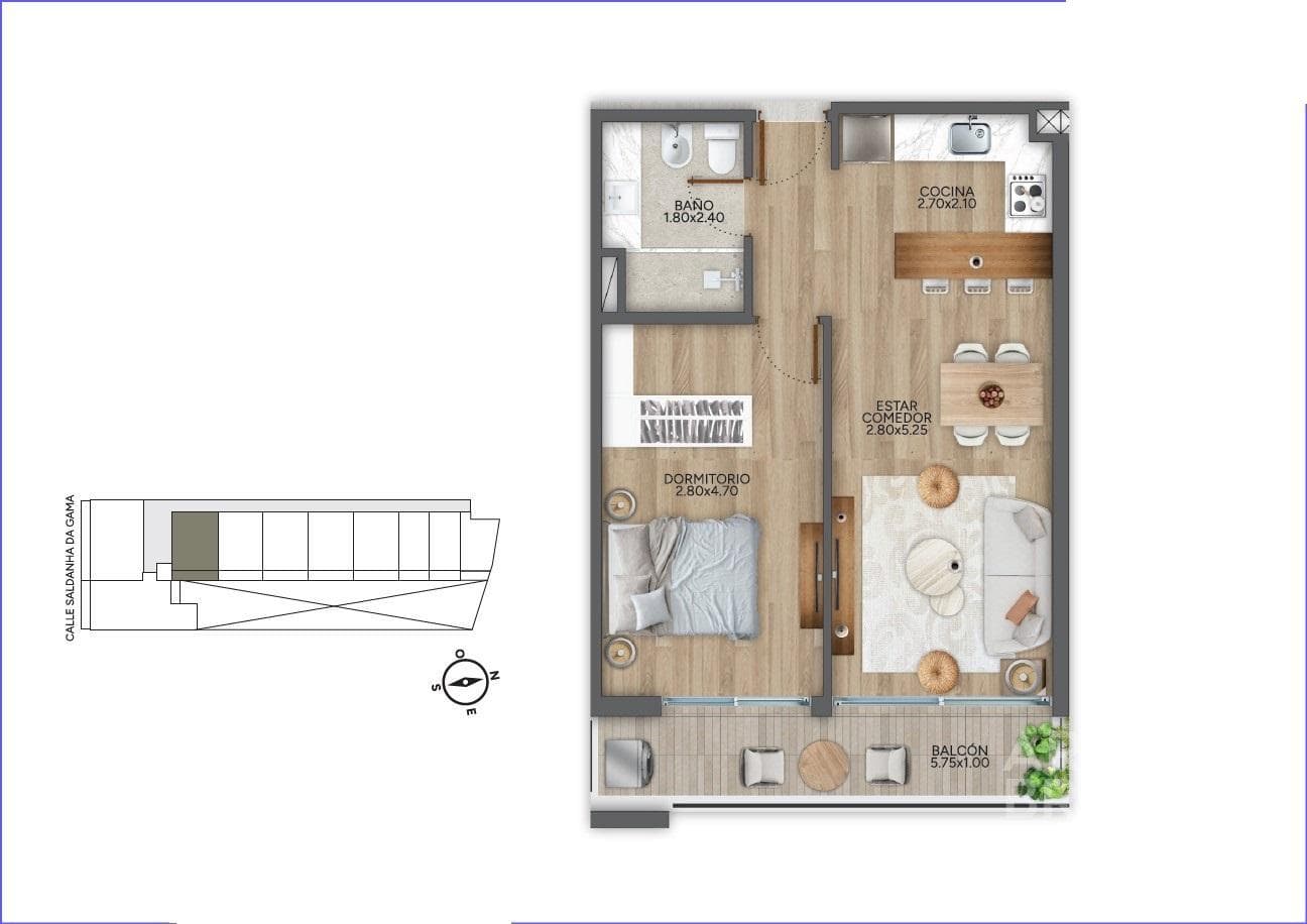 One-Bedroom Apartment for Sale in Puerto Buceo - 103