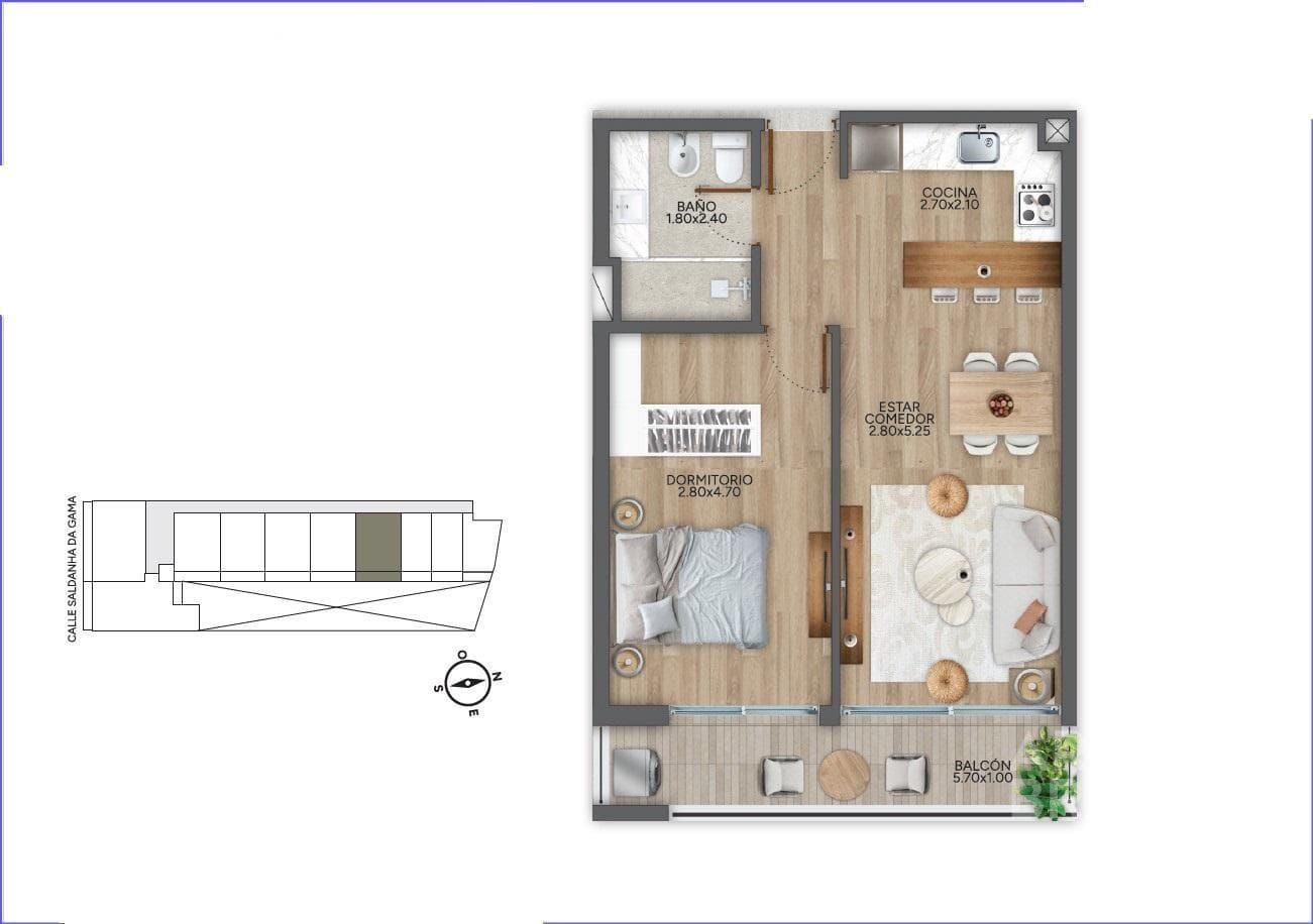 One-Bedroom Apartment for Sale in Puerto Buceo - 107