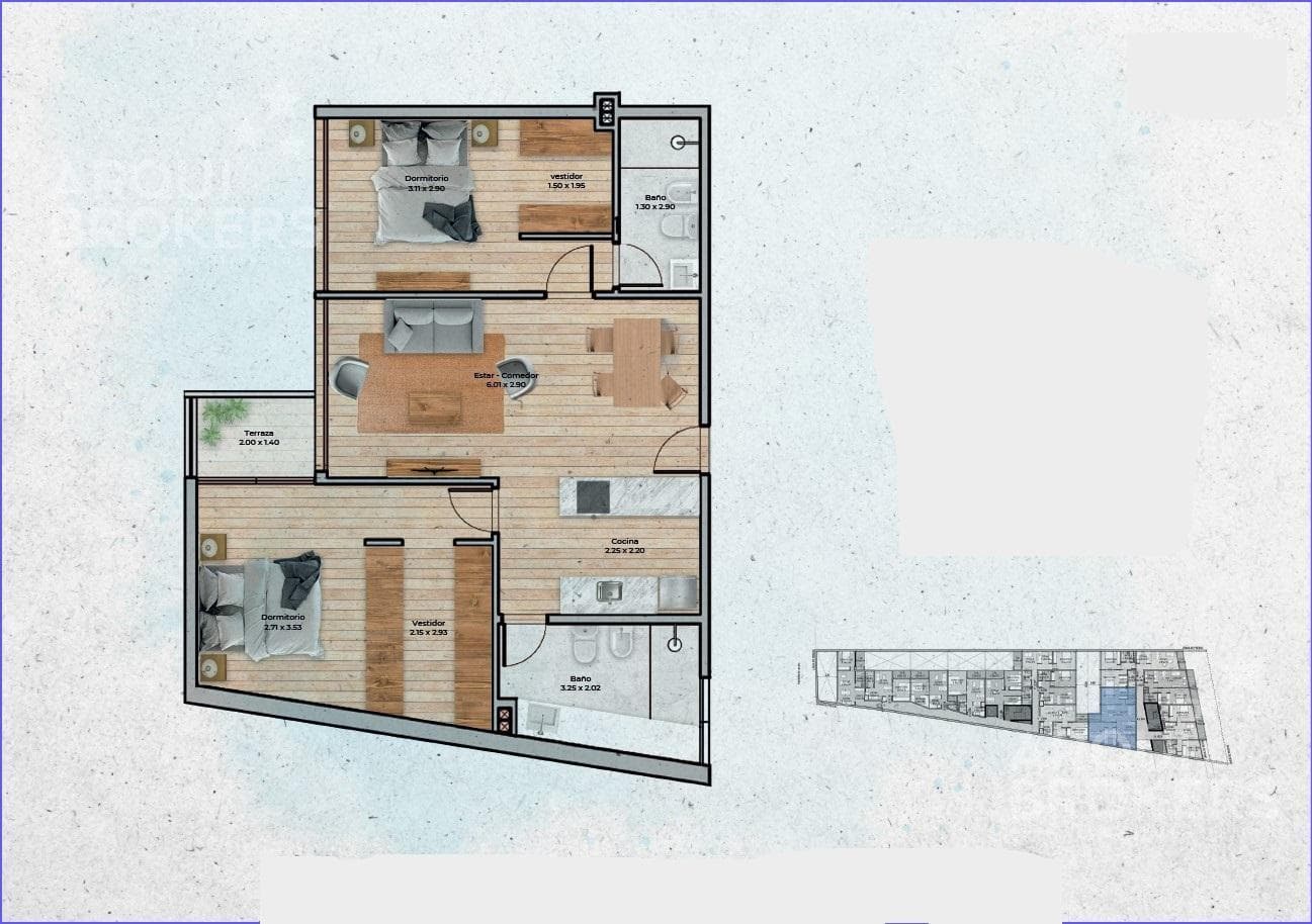 Two-Bedroom Apartment for Sale in Pocitos - 104
