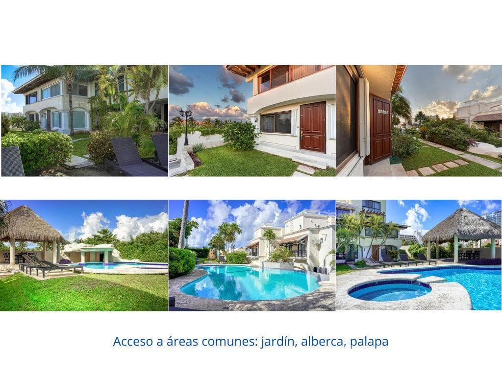 Casa en venta y renta | 2 recámaras 1 Lockoff | Amueblada | Zona Hotelera Cancún | 500 m de playa